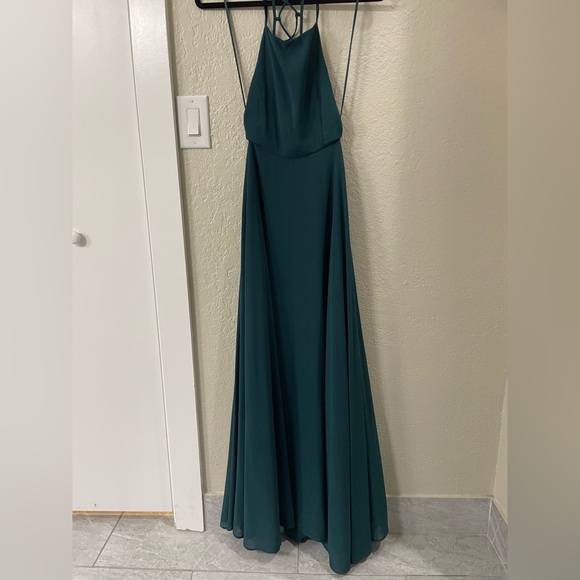 LULUS FOREST GREEN MAXI DRESS - Picture 3 of 4